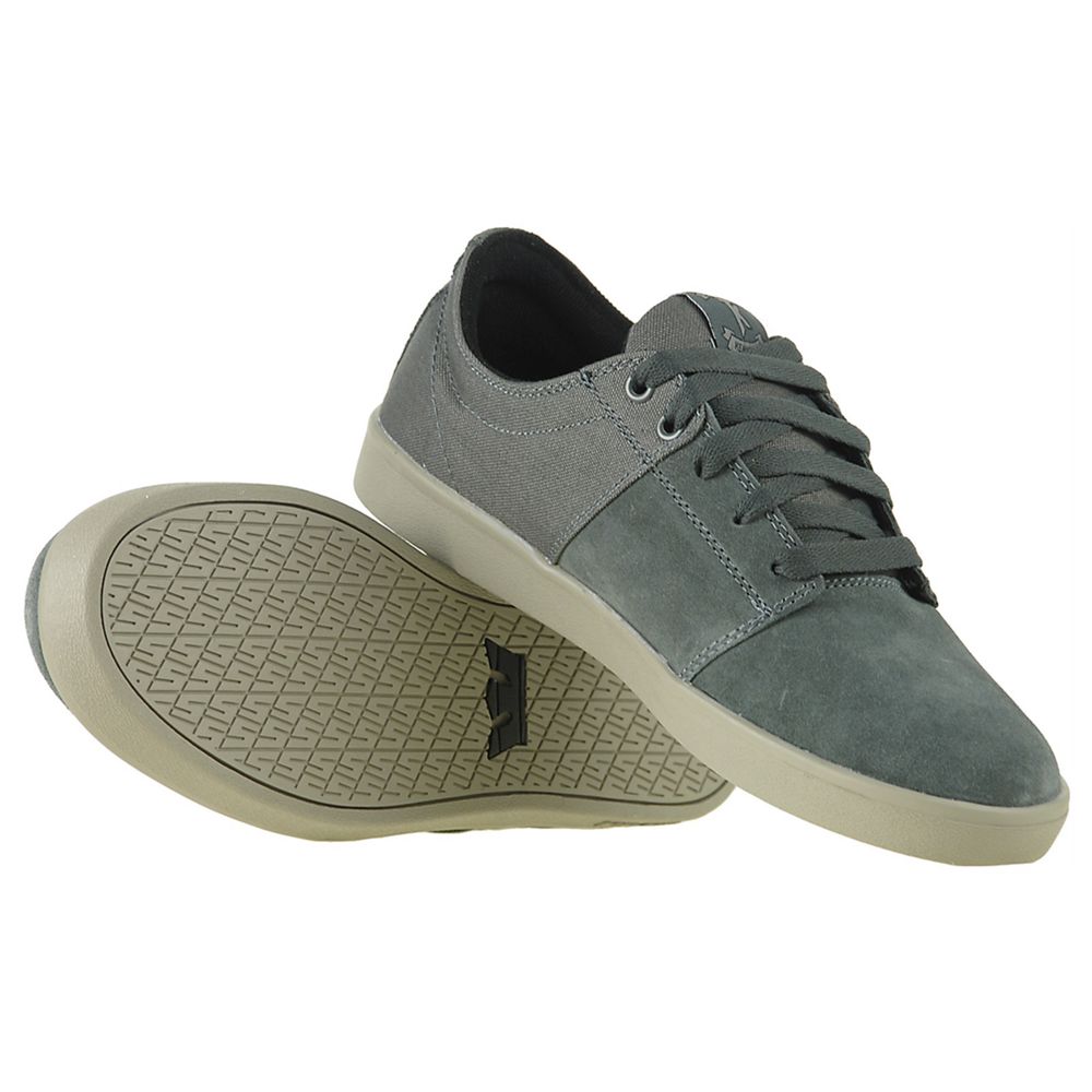 Baskets Basses Supra TK Low Grise Grey Suede/Canvas Homme | QXS-12362119